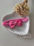Faixa bebê meia de seda rosa chá laço 7 cm 1269 - comprar online