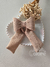 Laço infantil linho nude 8 cm 1067 - comprar online
