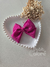 Laço infantil linho fucsia 9 cm 1068 - comprar online
