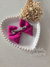 Laço infantil linho fucsia 9 cm 1068 na internet