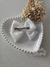 Laço infantil linho off white 9 cm 1068 na internet