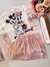 Conjunto infantil plissado Minnie e Mickey Disney Animê N4869 - comprar online