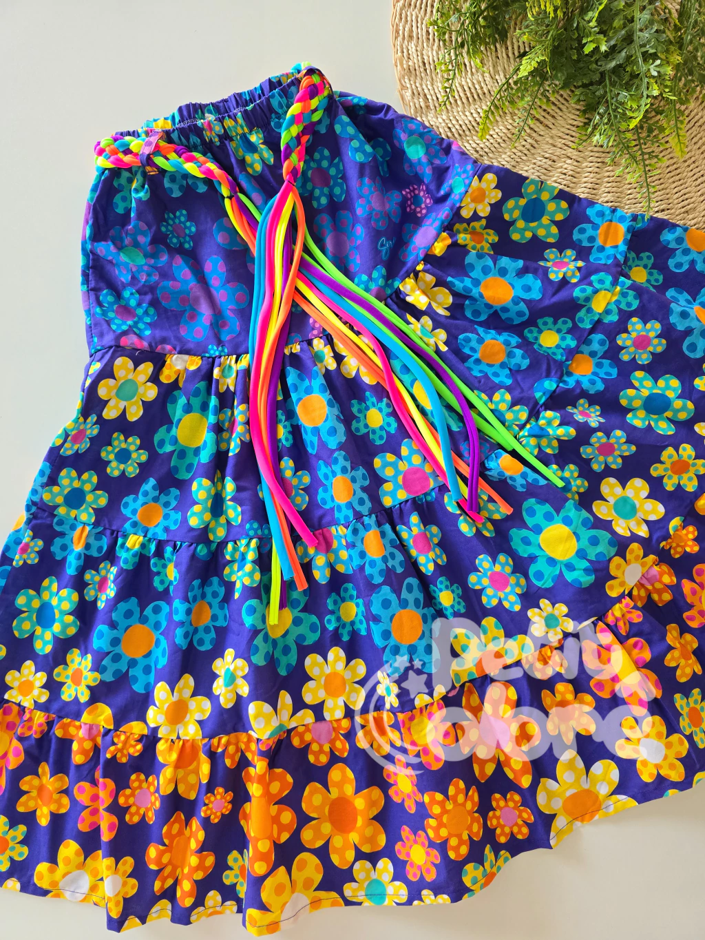 Saia Infantil Diana Jardim Colorido Siri Kids (40050)