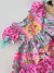 Vestido infantil e calcinha a festa já vai começar verde e rosa Alphabeto 62340 na internet