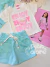 Conjunto infantil três peças verde água Cinti 12585 - loja online