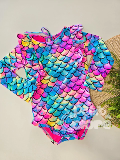 Maiô bebê manga longa Jaque mermaid Siri 40407 - comprar online