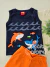 Conjunto infantil regata azul marinho tubarões Kyly 1056 na internet