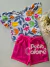 Conjunto infantil floral branco e rosa Nanai 272 - comprar online
