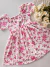 Vestido infantil flowers off white Milon 1032 - comprar online
