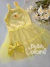 Vestido infantil com tule amarelo sunny Bimbi FA250 - comprar online