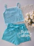 Conjunto infantil festa brilho verde água Petit Cherie 118 - comprar online