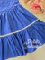 Vestido infantil festa coração bordados azul Petit Cherie 274 - loja online