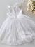 Vestido infantil festa branco bordado pérolas Petit Cherie 132 - comprar online