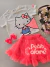 Conjunto infantil Hello Kitty neon e strass chiclete Momi H6351 - comprar online