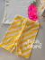 Imagem do Conjunto camiseta e bermuda cotton morango listras amarelo Bimbi FA306