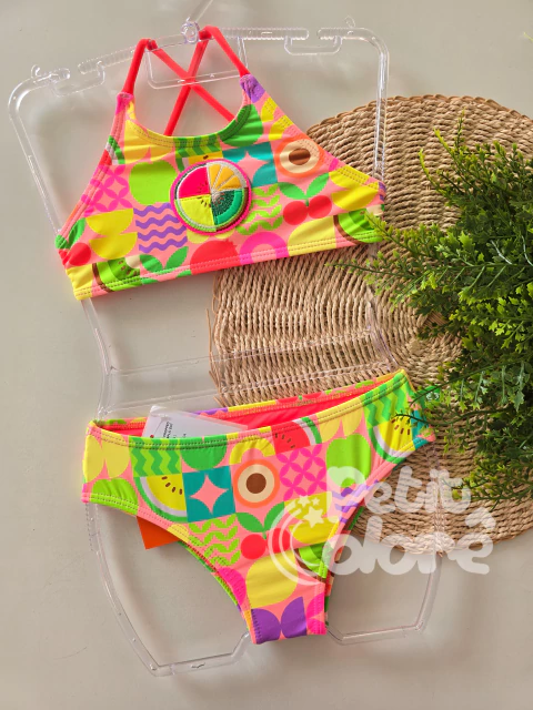 Biquini infantil cropped Tamires Frutale Siri Kids 40214 - comprar online