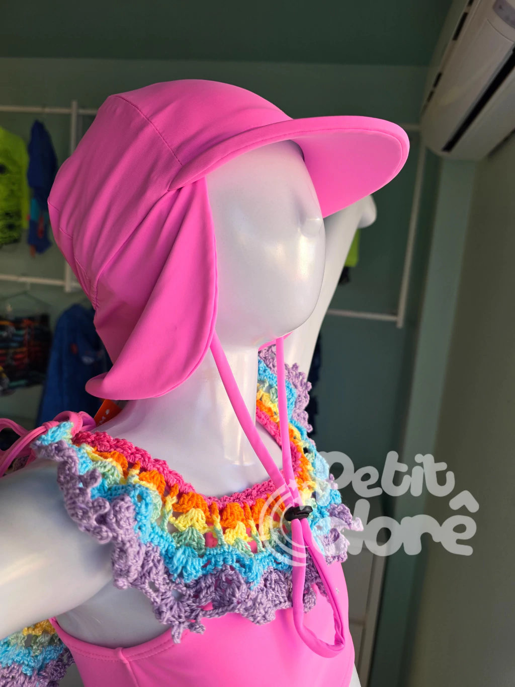 Chapéu infantil de proteção solar UV rosa bliss Siri Kids 40702