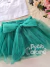 Conjunto infantil festa tule verde Gabriela aquarela 252013 - loja online