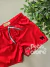 Bermuda infantil tecnospan vermelho Charpey 18167 - Petit Colorê | Moda Infantil, roupa de Menina, Menino e Bebê 