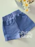 Short infantil moletinho jeans corações Cinti 12652 - loja online