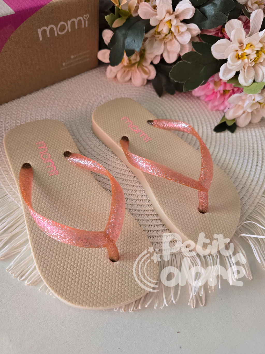 Chinelo infantil brilho areia Momi AH007