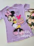 Camisola infantil lilás Minnie festa de aniversário Disney Animê N5079 - comprar online