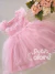Vestido infantil festa tule brilhos rosa Petit Cherie 038 - comprar online