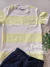 Conjunto infantil camiseta listrada e bermuda azul marinho Divertto 27146 na internet