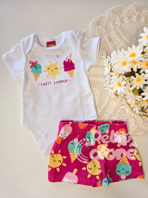 Conjunto bebê body verão doce Kyly 1220 - comprar online