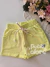 Short infantil amarelo lemon brilhos Cinti 12650 - comprar online