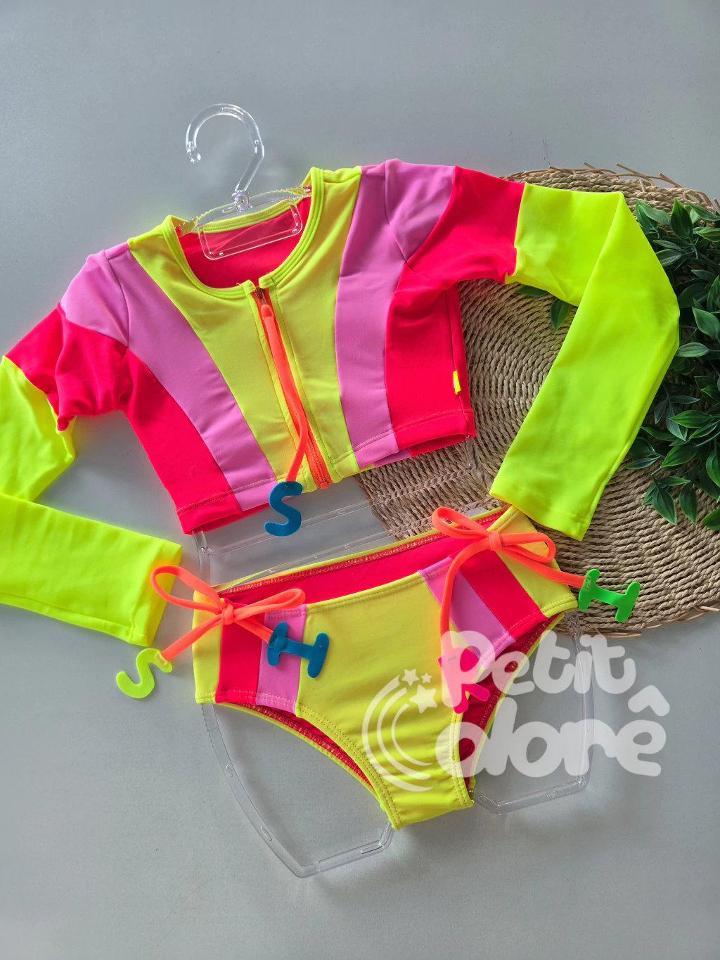 Biquíni Infantil Cropped Manga Longa Giovanna Spirit Siri Kids 40115