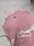 Conjunto infantil rosa risca de giz brilhante Gabriela Aquarela 626604 - loja online