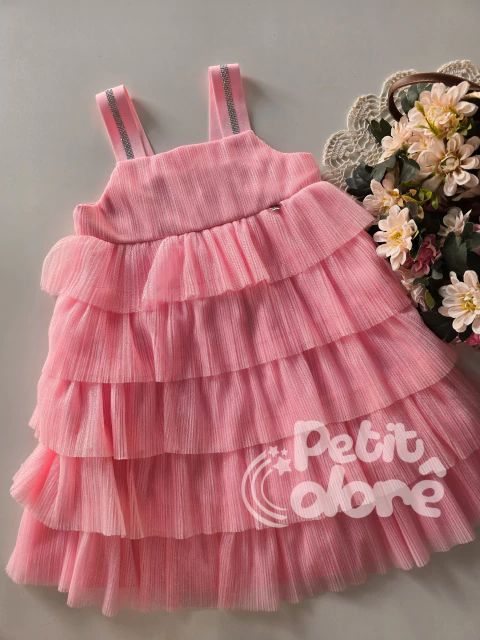 Vestido infantil festa Candy rosa Petit Cherie 176 - comprar online
