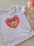 Blusa infantil cotton ursinha cristais vermelho Pituchinhus 30950 - comprar online