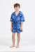 Roupão infantil Nicolas dupla face shark line Siri Kids 40541 - Petit Colorê | Moda Infantil, roupa de Menina, Menino e Bebê 