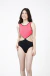 Maiô infantil Juliana duplo preto e rosa thunder Siri Kids 43694 - comprar online