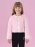 Bolero infantil peles rosa Petit Cherie 012