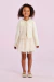 Conjunto infantil casaco e saia tule bordado creme Petit Cherie 096 na internet