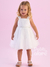 Vestido festa infantil frufru branco Petit Cherie 170 - comprar online