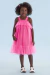 Vestido infantil tule rosa neon Mon Sucré 186 na internet