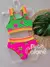 Biquíni Infantil Cropped Eduarda Estrelinha Siri Kids - Neon, Estilo & Proteção UV