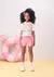 Blusa infantil Hello Kitty com strass neon Momi H6360 na internet