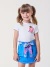 Conjunto infantil blusa e Saia com short interno azul abelhinha Bimbi FA303 - loja online