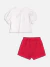 Imagem do Conjunto infantil blusa e short-saia Hello Kitty vermelho Momi J6881