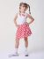 Conjunto Infantil regata e saia cereja Bimbi FA346 na internet
