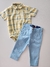 Conjunto social bebê xadrez amarelo Dudes 21059 - comprar online