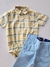 Conjunto social bebê xadrez amarelo Dudes 21059