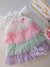 Vestido infantil festa tule cores Petit Cherie 050