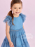 Vestido infantil azul ballerine Petit Cherie 018 - Petit Colorê | Moda Infantil, roupa de Menina, Menino e Bebê 
