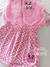 Conjunto infantil 3 peças rosa Barbie Cinti 12421